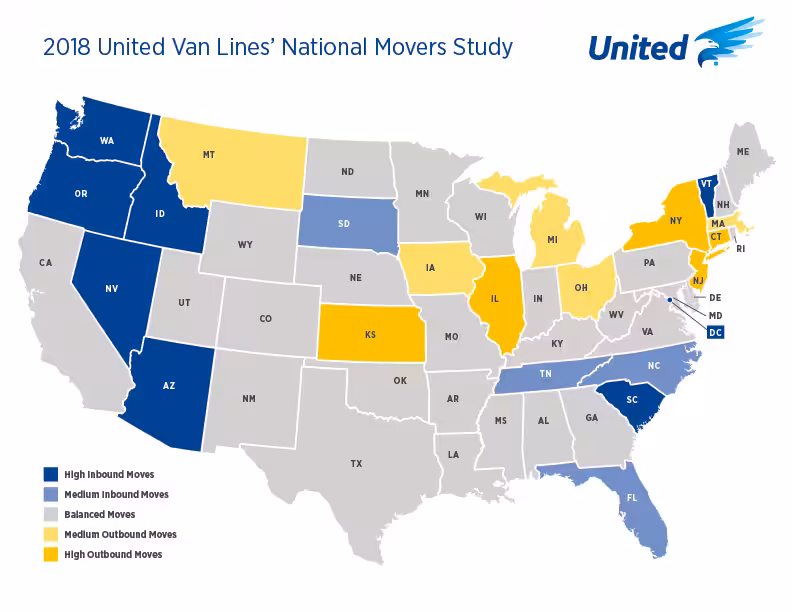 Connecticut Ranks 3rd in Country for People Moving Out