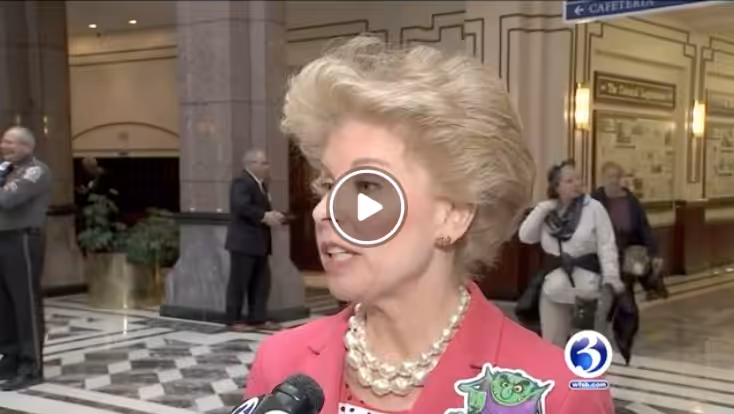 Yankee Institute President Carol Platt Liebau Interviewed At Toll Hearing